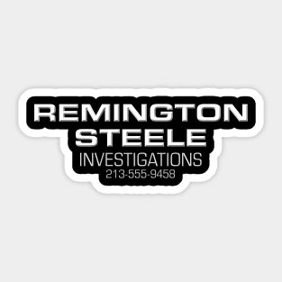 Remington Steele Investigations Logo Sticker